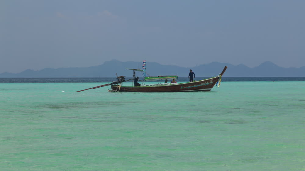 Traditional long-tail boat near Koh Lanta